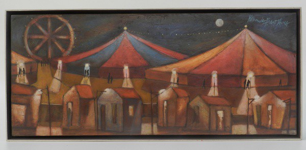 WALDOMIRO SANTANA - Circo - OST / CSD 30 X 70 cm.