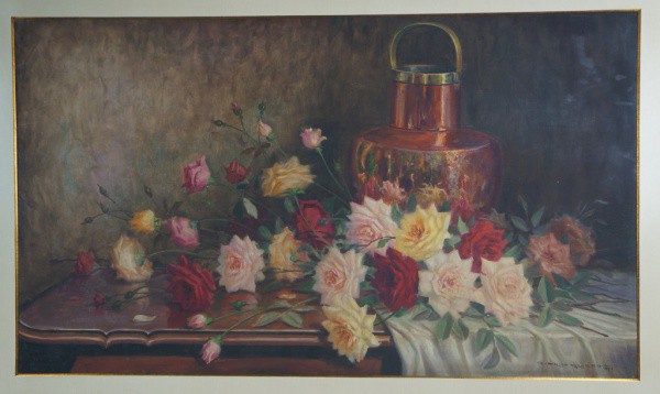 GUERINO GROSSO - Natureza morta - OST/CID - Dat 86 - 69 x 1,18 cm.