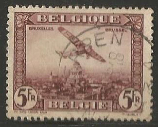 Filatelia : Selo Bélgica - Aéreo 1930. Ótimo Estado.