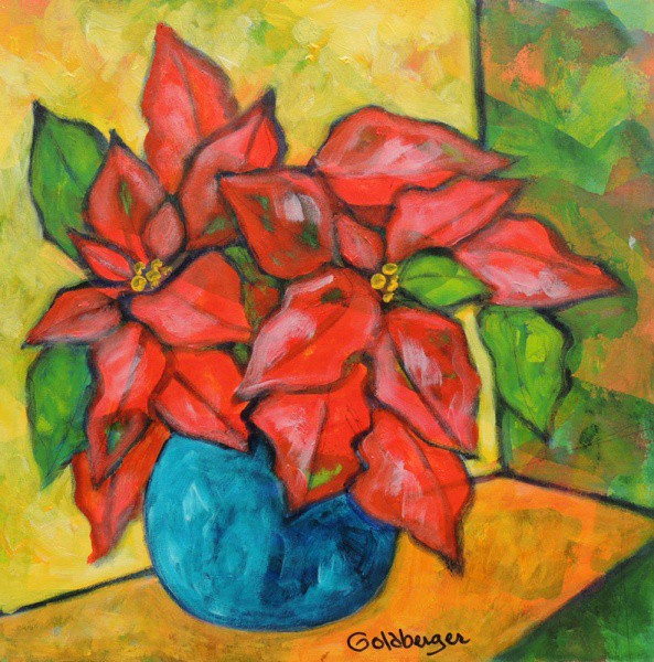 ANA GOLDBERGER, No vaso azul - ast - 40x40 cm