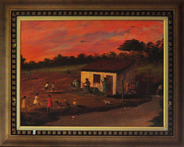 P. STÉFANOS - ost ( Cena rural ) med: 60 x 80 cm. C/ moldura