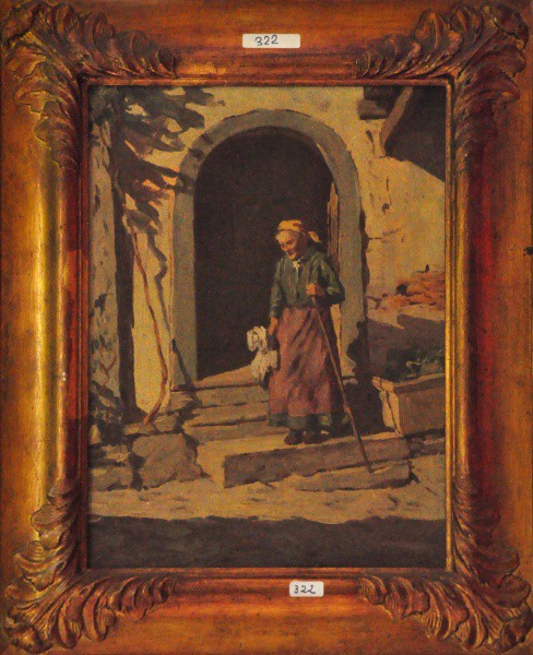 GODOY - ost ( Anciã ) med: 40 x 30 cm. C/ moldura.