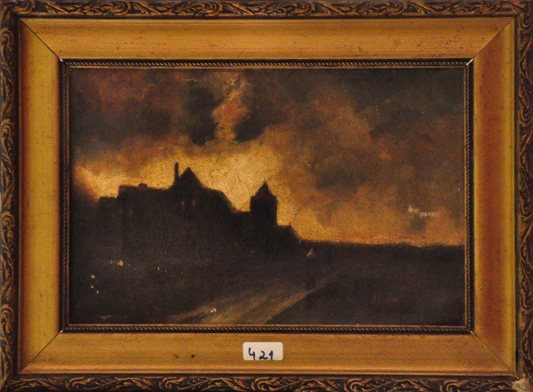 ZIONA - ost ( Noturno ) med: 17 x 27 cm. C/ moldura