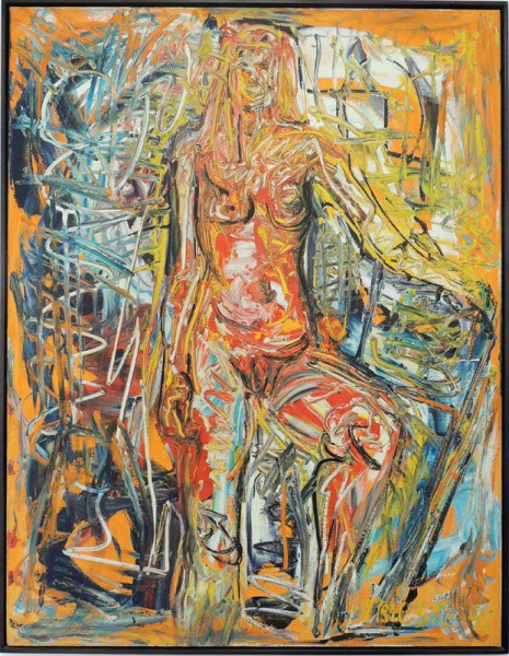 TRIESTE, Figura - acrílica sobre tela - 130x100 cm - acid 1991