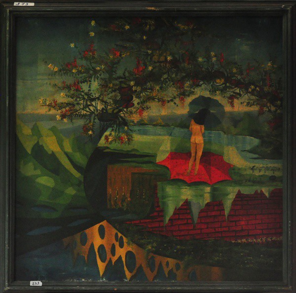 KONSTANTINI - ost ( Cena onírica ) med: 60 x 60 cm.