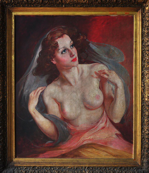 M. SZANTO - ost ( Nu feminino ) med: 85 x 70 cm.
