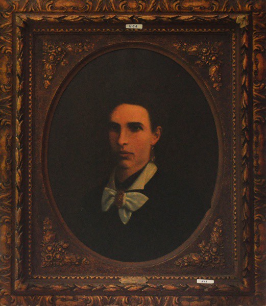 BIARD - ost, datado 1798 - 1882 ( Dama em retrato ) med: 60 x 59 cm.