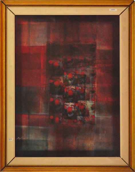 ROITMAN - ost, datado em 1989 ( Abstrato ) med: 80 x 60 cm.