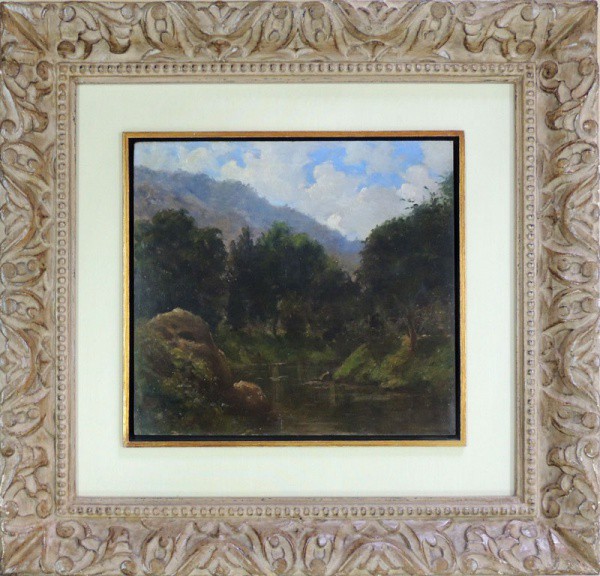 JOÃO BATISTA DA COSTA, Paisagem - óleo sobre placa - 32x35 cm - acie