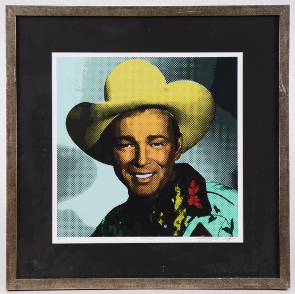 ZYPPO CHAGAS - "Roy Rogers" Impressão em papel de algodão Medidas: 40 x 40cm. Moldura em mad