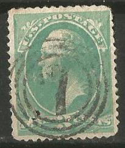 Filatelia : Selo clássico  Estados Unidos - 1873 . Carimbo nítido. MBC