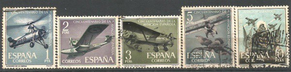 Filatelia : Selos (5) Aéreos Espanhóis. MBC