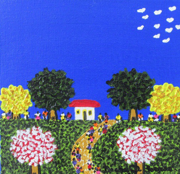 DAVID DANIEL FORNER - ost ( Paisagem ) med: 15 x 15 cm. S/moldura.