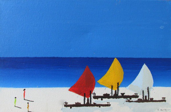 T. RUIZ - ost ( Paisagem ) med: 20 x 30 cm. S/ moldura.
