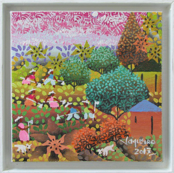 VAQUEIRO - ost ( Paisagem ) med: 16 x 16 cm.
