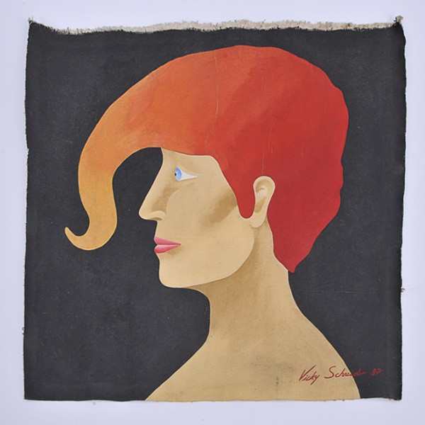 Vicky Schneider  1987  Acrílica sobre lona representando figura feminina.
