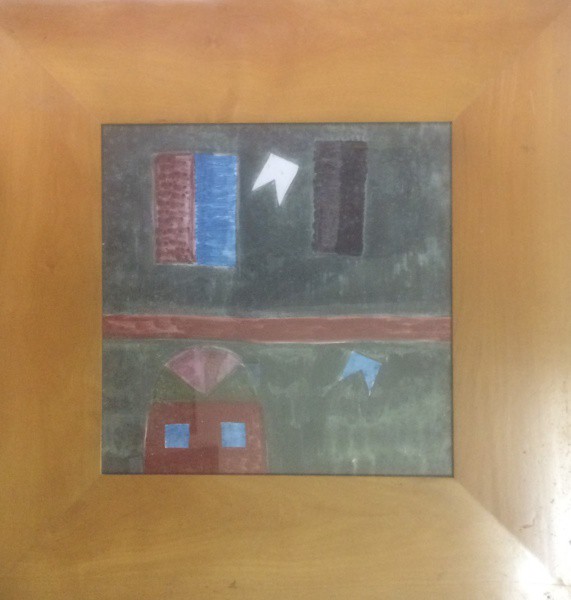 AM003, SEM ASSINATURA (ATRIBUÍDO A VOLPI), têmpera sobre papel, representando fachada, medindo 40 x