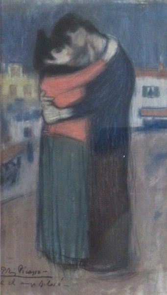 Impresso de Picasso com dedicatória para Vilaró -  30 x 20 cm