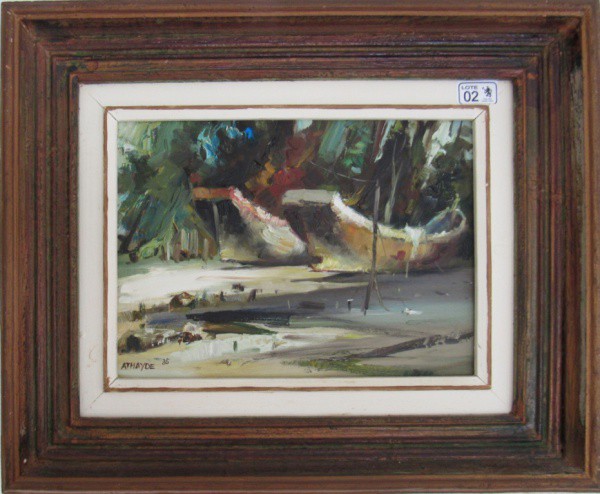 OSM 24 x 33 cm Paisagem ass. Athayde 1985