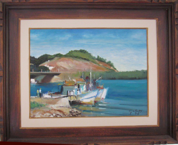 OSM 29 x 39 cm `Rio Itanhaém` ass. João Galbetti 1992
