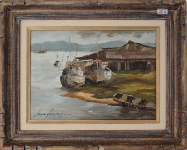 OST 33 x 46 cm Barcos ass. Roque Junqueira 1994