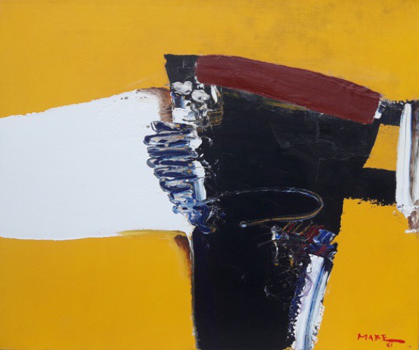 MABE, 1981, ÓLEO SOBRE TELA. 50 X 60 cm.  OBRA COM PEQUENO RESTAURO NO VERSO