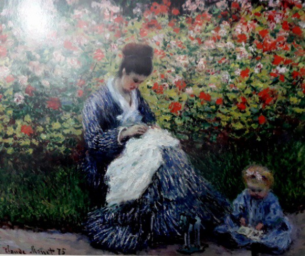 GRAVURA DE CLAUDE MONET, RETRATO DE CAMILLE MONET E UMA CRIANÇA 1975,  CAMILLE  CHILD, COM CERTIFICA
