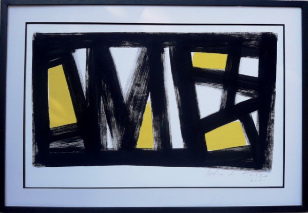 AMILCAR DE CASTRO, TÉCNICA MISTA. SOBRE CARTÃO.  80 X 90 cm.