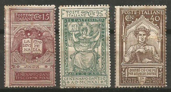 Filatelia : Antigos (3)  Selos Comemorativos Italianos. Novos