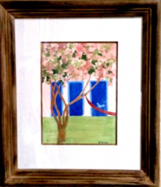 F. REBOLO, GUACHE.  23 X 17 cm.