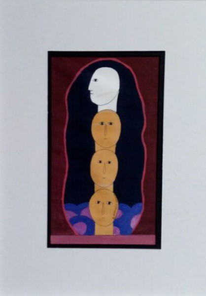 ANTONIO MAYA, GUACHE.  24 X 14 cm.