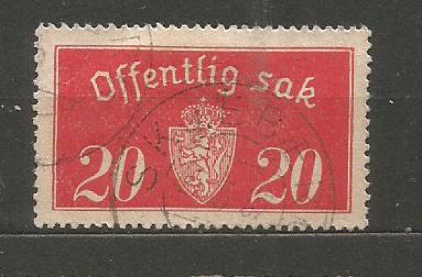 Filatelia: Selo Clássico Noruegues. Muito bem conservado.