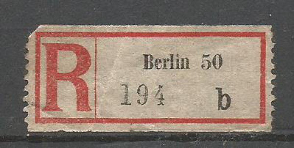 Etiqueta Berlim 50. MBC
