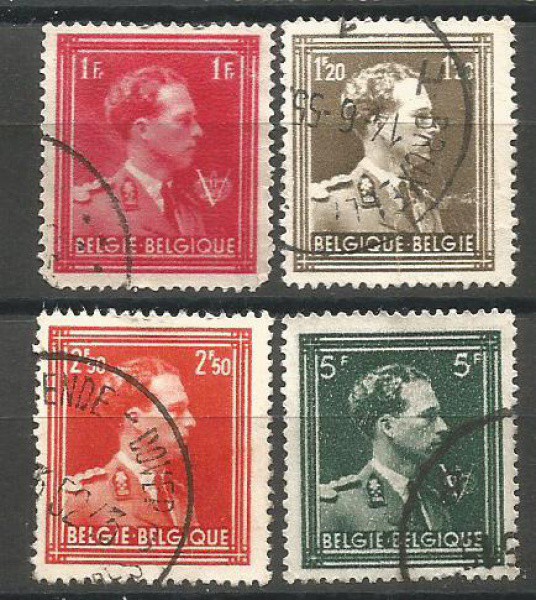 Filatelia :  Selos (4)  Bélgica . MBC