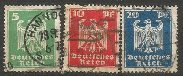 Filatelia : Selos (3)  Alemanha Reich, 1924. MBC