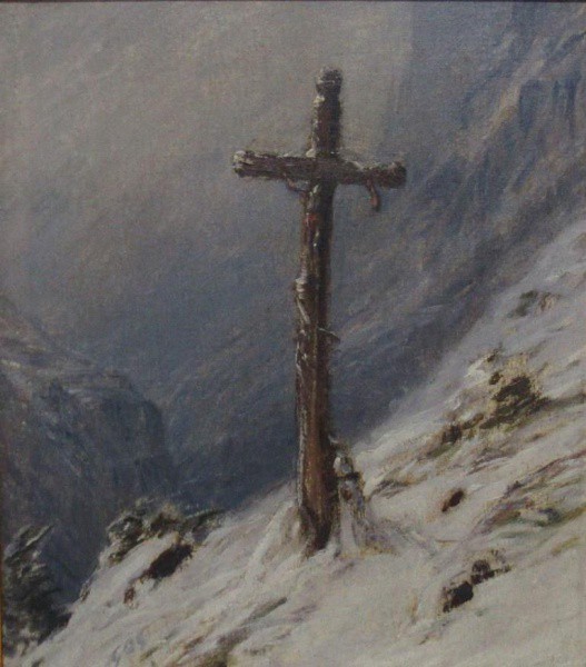 O.S.T. - 46 x 41 cm Crucifixo ass. não identificada - Europa sec. XIX/XX