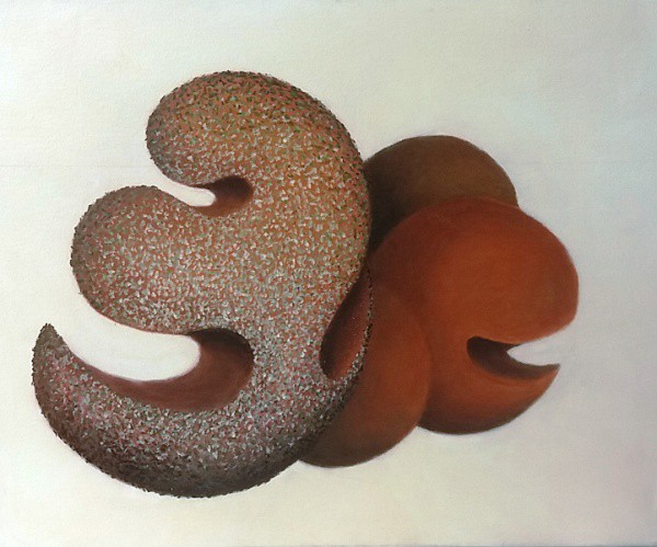 Sem assinatura - estampa abstrata decorativa, medida da obra aprox. 50 x 40 cm
