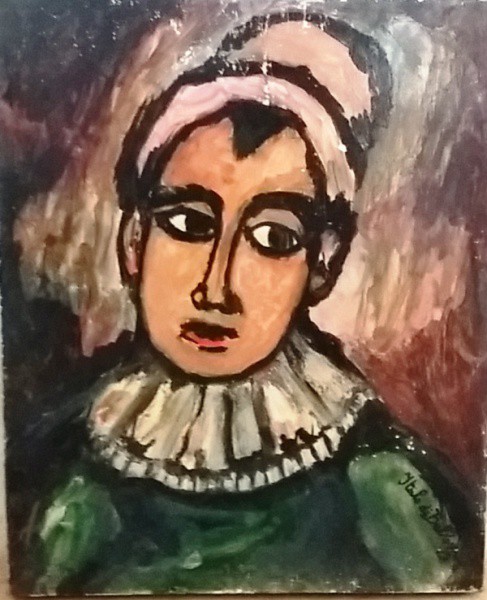 Italo de Bello - Óleo sobre Eucatex - ACID - aprox. 33 x 27 cm