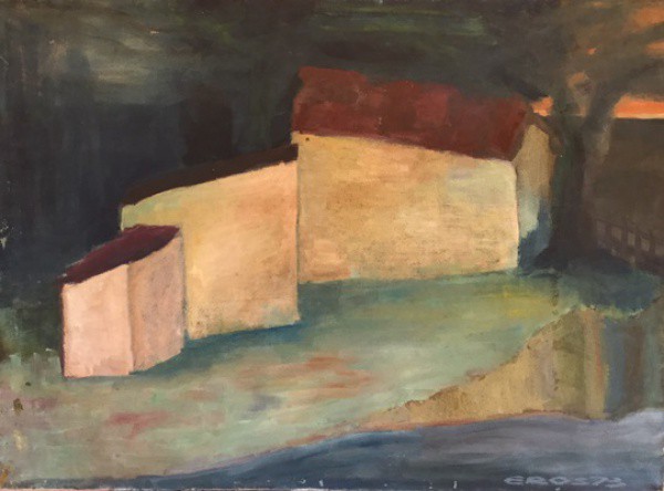 EROS - ost, datado 73 ( Casarios ) med: 72,5 x 98 cm.