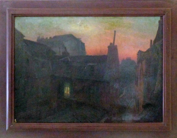 H.VIONET - óleo sobre tela (noturno) - Med: 68x50 cm.
