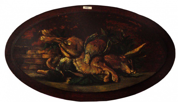 Siglado B.C Datado 1927 - 83.5 x 47.5 cm - O.S.M - Natureza morta