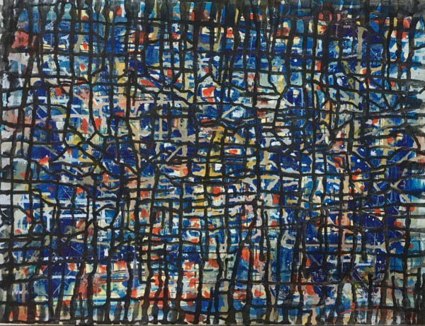 ANTONIO BANDEIRA - ost, datado em 1964 ( Abstrato ) med: 46 x 61 cm