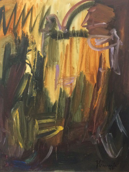 JORGE GUINLE - ost ( Abstrato ) Med: 100x80, datado em 77