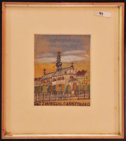 SACZWISVIL CAROSY TASELO - Med: 18 x 14.5 cm Aquarela - Casário polonês