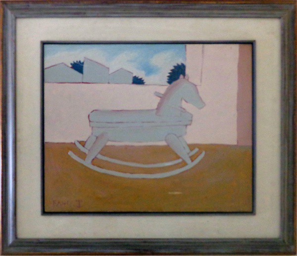 FANG - óleo sobre eucatex (cena de interior) - Med: 40x50 cm.