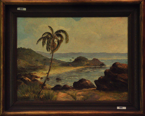 HAGEDORN / M.LOPES - O.S.Madeira Marinha 44.5 x 58 cm - (Obra com duas assinaturas)