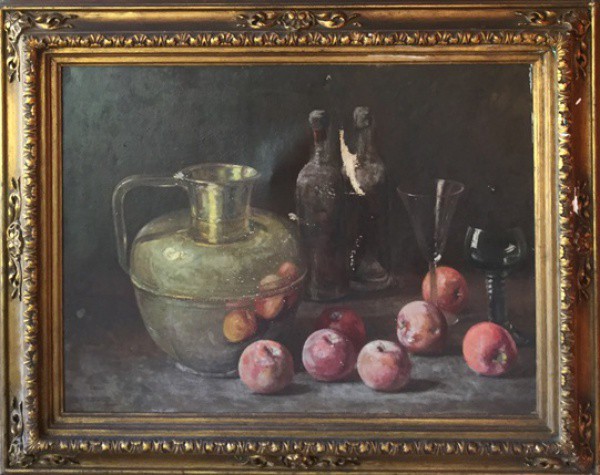 ALIPIO DUTRY - ost, datado em 1944 ( Natureza morta ) med: 54 x 73 cm.