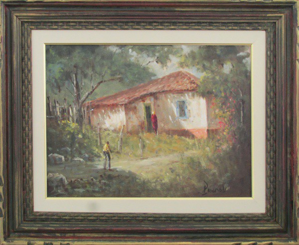 ANTONIO PASCOAL - ost ( Casarios ) med: 30 x 40 cm. C/ moldura.