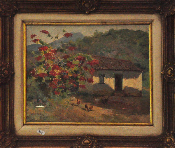 ARMANDO VIANNA - 33.5 x 41.5 cm - O.S.T - Cena Rural (Avariado)