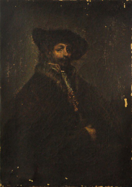 RETRATO ANTIGO SEM ASSINATURA - ost ( Figura Masculina ) med: 47 x 36 cm.